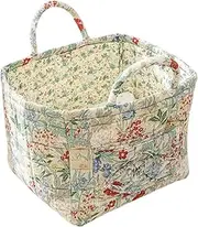 Fabric Baskets For Storage,Large Capacity Boho Fabric Organizer Bins | Portable Folding Laundry Hamper Space-Saving Organizer With Handle For Toys Nursery Bathroom Bedroom Dorm