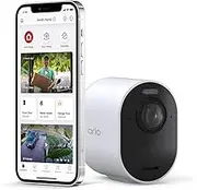 Arlo Technologies Ultra 2 Spotlight Camera Add-on Camera Security System Wire-Free, 4K Video & HDR Colour Night Vision, 2-Way Audio, 6-Month Battery Life Compatible with Alexa White (VMC5040-200AUS)