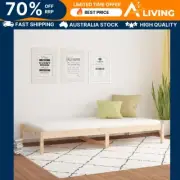 Day Bed 92x187 cm Single Bed Size Solid Wood Pine Bedroom Furniture Home D 20422