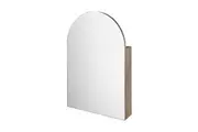 ACA 90x61CM Bathroom Wall Arched Makeup Mirror Cabinet Vanity Medicine Storage Wooden Shelf