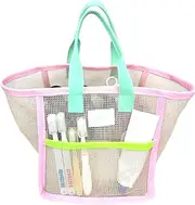 [Generic] Mesh Beach Bag,Waterproof Mesh Beach Bags For Women | Sandproof Reusable Pouch Handbag Organizer For Travel Summer Pool Swim Cruise Picnic Gym