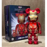 《熊 🇯🇵專門店》BE@RBRICK IRON MAN MARK 50 鋼鐵人 馬克50 400%+100% 櫃內拆擺