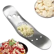 Garlic Rocker, Crusher, Mincer, and Press - Stainless Steel, Dishwasher Safe, Comfortable Grip, Food Safe