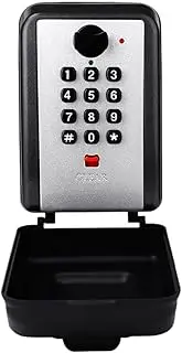 MetieFasia Key Lock Box for Easy Password Configuration Waterproof Resettable Portable Key Storage for Outdoor Use, Wall Mounted