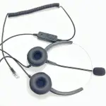 東訊TECOM DX-9924G雙耳耳機麥克風 含調音靜音 OFFICE HEADSET PHONE