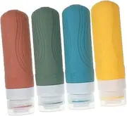 PAMINGONO 4pcs Toiletry Set Empty Bottles Liquid Dispenser Bottle for Travel Shampoo and Conditioner Dispenser Travel Containers for Toiletries Dispenser Bottles for Liquids Squeeze Bottles