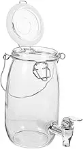 COLLBATH 1pc Juice Jar with Tap Drinks Dispenser with Tap Juice Drink Garden Drinks Dispenser Drink Pitcher with Spout Beverage Dispenser with Tap Juice Jars with Tap Dispenser Jar Glass