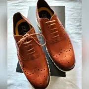 Cole Haan ZeroGrand Wing Oxford British Tan Sz. 8 Shoes Sneaker Loafer