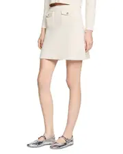 Sandro Short Rib Knit Skirt