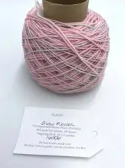 NEW Toil & Trouble Snow Flower Merino Wool Blend Sock Yarn 100g Pink Gray