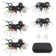 1X(82PCS Terminal Extractor Removal Tool Kit Depinning Key Tool Set for Car4717