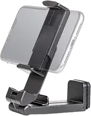 Portable Airplane Phone Holder, Adjustable Phone Stand for Travel, 360°Rotating Desk Phone Clamp and Stand, Foldable Desktop Mobile Phone Support Holder for Car, Train, Airplane Use, Travel