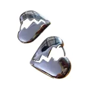 Punk Hip Hop Gear Broken Love Heart Earrings Hyperbole Cool Earrings
