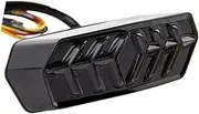 Front Rear Turning Indicator Lights, for MSX/GROM125 CB650F CBR650F CTX700N YG125 Motorcycle Tail Light with Turn Signals Integrated Brake Taillight Motorcycle Turn Signal Lights(Black Smoked