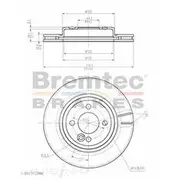 Bremtec Euro-Line GeoZinc Coated Brake Rotor - BDR11290EL