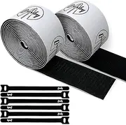 Crosby Pedalboard Grip Kit - 3 Metres of Heavy Duty Hook & Loop Tape Plus 6 Reusable Cable Ties for Guitar or Bass Pedal Board Mounting and Cable Management