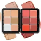 12 Colors Cream Blush Palette, Color Correcting Concealer Foundation Palette