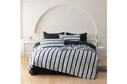Ascar Striped Quilt/Doona/Duvet Cover Set