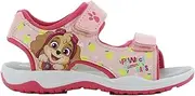 Leomil PAW PATROL Sandalen Kinder von 2 bis 6 Jahre, Kinderschuhe für Mädchen mit Paw Patrol Skye Motiv, Sommer Schuhe mit Klettverschluss, ideal für Schönes Wetter, Rosa