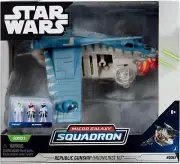 STAR WARS Micro Galaxy Squadron Republic Gunship 8" Starfighter Class Vehicle
