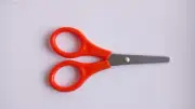 Small scissors orange craft sewing travel nail baby rounded top food wrapper pap