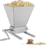 Manual Malt Mill Crusher Barley Grain Grinder, Grain Mill, Corn Mill, Scrap Mill, Carbon Steel Crusher with Adjustable 2 Bearing Roller, Feed Mill, Scrap Mill for Wheat Rice Peppercorns
