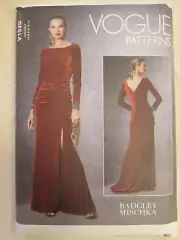 Vogue 1520 Badgley Mischka American Designer Dress Pattern 6-14 Formal Bridal