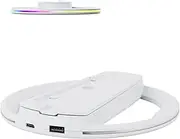 Vertical Stand for PS 5 Slim Disc & Digital Console, RGB LED PS 5 Console Holder Base, Base Stand for PS 5 Slim with Screw ＆ USB C Cable, 1 Extra USB Ports
