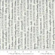 Fresh Fig Favorites Words Ivory Black by Fig Tree for Moda 1/2 Yard 20414 11