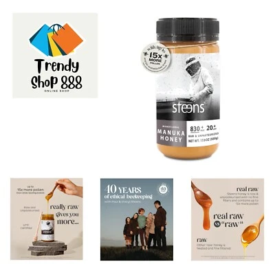 Manuka Honey - MGO 830+ - Pure & Raw 100% Certified UMF 20+ Manuka Honey - Bo...