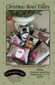 Christmas Bowl Fillers by Bonnie Sullivan - Wool / Cotton Applique Quilt Pattern