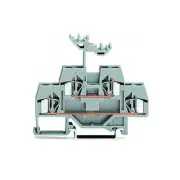 A●10pcs WAGO 281-619 ​4-Conductor Through Terminal Block 4,00 mm² Gray New