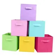Foldable Fabric Storage Cubes And Cloth Organizer Drawer For Closet 6 6 Colors