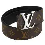 Louis Vuitton LV M9821U LV Initiales 金屬LOGO飾扣經典花紋雙面皮帶 現貨