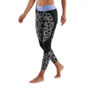 SKINS Compression Series 3 Women's L 7/8 Long Tights Activewear Animal Black