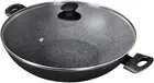 Pyrolux Pyrostone Wok with Lid 36 Cm Black