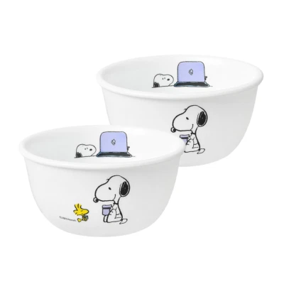 CORELLE Snoopy Brunch Rice Bowl (Set of 2) 325ml/ 10.9 fl oz