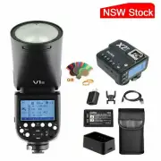 AU Godox V1-S TTL HSS Round Head Speedlite Flash+X2T-S Trigger for Sony A7 A7R