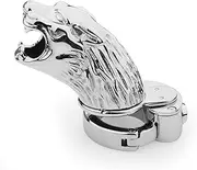 XWPBBFFC BDSM Stainless Steel Adjustable Size Chastity Belt Press-Type Lock Penis Cage Men Breathable Chastity Cock Cage SM Bondage Chastity Cage Sex Toys for Men(Size:J)