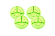4x Nuby Embossed Fun Feeding Childrens Section Food Eating Plate Assorted