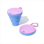 GREAT MUG Collapsible Coffee Cup, Reusable Silicone Mug for Camping & Hiking Equipment, Food Grade, BPA Free, Lightweight Travel Cup with Lid, 236 ml (8 oz) - Baby Pink
