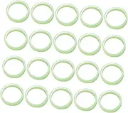 Healeved 100Pcs Glow the Dark Finger Rings Fun Party Decorations for Festivals Birthdays and Celebrations Lightweight Party Supplies Green