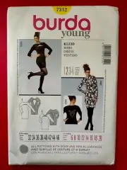 Young Burda 7314 Close Fitting Dress Sewing Pattern 6-20 UNCUT