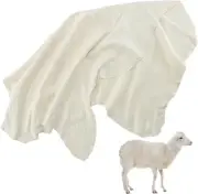 Chamois Cloth for Car - Sheepskin Cleaning 23.6"x35.4", Beige