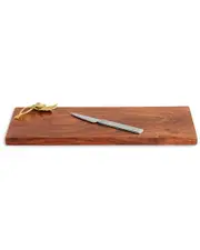 Michael Aram Ivy & Oak Bar Bread Board With Knife