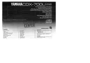 Yamaha CDX-710 CD Player Owners Manual