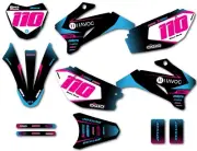 Full Custom Graphic Kit Text style Yamaha TTR 110 decals sticker kit stickers