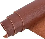 2.0MM Thick Tooling Leather Square 5-6OZ Genuine Top Full Grain Cow Skins Leather Sheets for Crafts Tooling Sewing (Brown(1.5mm Super Soft), 12'' x 6'')