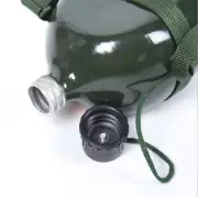 1L Army Green Millitary Water Bottles Aluminum Sodier Canteen Camping Bottles