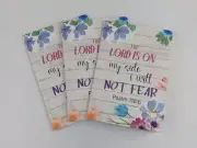 3 PACK RELIGOUS NOTEBOOK THE LORD IS ON MY SIDE I WILL NOT FEAR PSALM 118:6